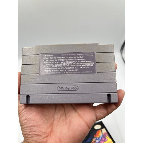 F-Zero (1990, SNES) - Authentic Original Cartridge w/ Manual + Case Tested - Picture 10 of 12